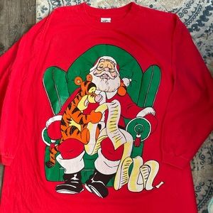 Vintage Tigger and Santa Shirt